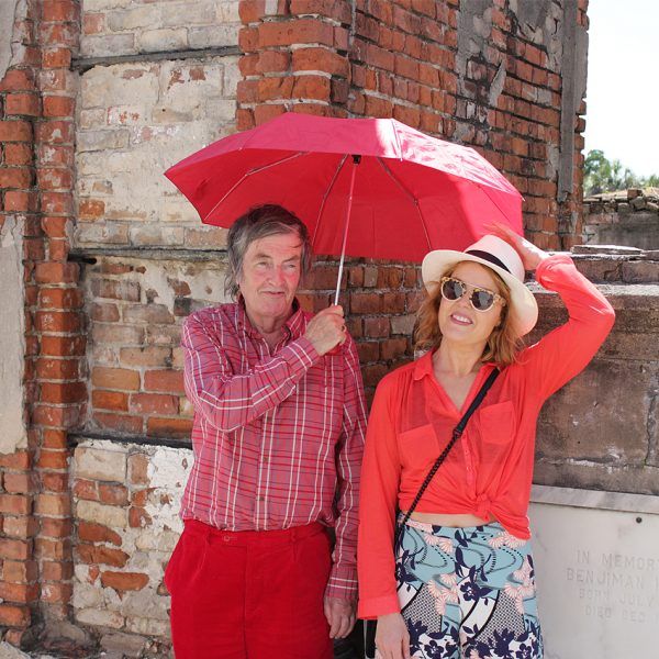 Mike and Victoria Melody at St. Louis Cemetery No. 1 in New Orleans